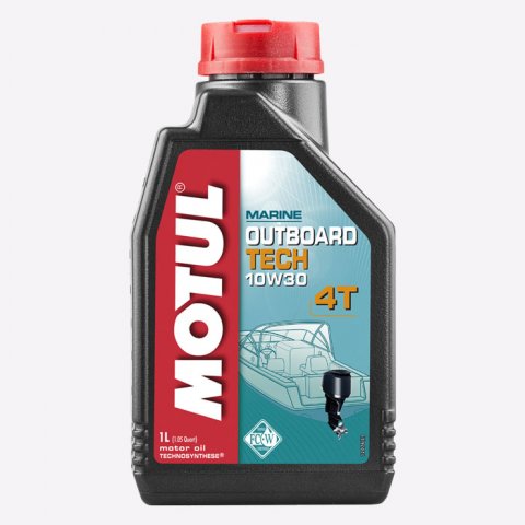 Купить масло для 4-х тактных лодочных моторов Motul Outboard Tech 4T 10W30